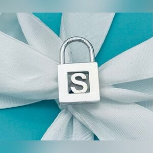Tiffany & Co. “S” Lock Charm Silver Rare Retired